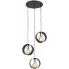 Argon Argon 1449 - Luster na lanku AMADORA 3xE27/15W/230V čierna AR1449 + záruka 3 roky zadarmo