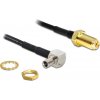Delock SMA TS-9, 0.17m, Czarny (88487)