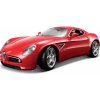 Bburago Alfa 8C Competizione metalíza červená 1:32