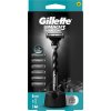 Gillette Mach3 Charcoal strojček + 6 náhradných hlavíc + stojan