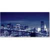 Moderný sklenený obraz z fotografie New York noc 100x50 cm