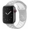 AppleKing silikónový remienok pre Apple Watch Ultra 49mm / 46mm / 45mm / 44mm / 42mm - sivo-biely - možnosť vrátiť tovar ZADARMO do 30tich dní