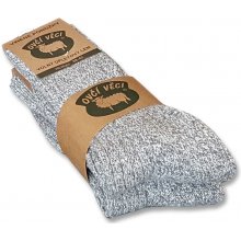 OVČÍ VĚCI ponožky z ovčí vlny 425g šedé sada 2 ks