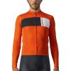 Cyklistický dres s dlhým rukávom Castelli PROLOGO 7 červeno oranžová Veľkosť: L