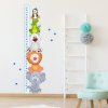 INSPIO Nálepka Modrý meter so zvieratkami do detskej izby 90x100 zvieratá, detský meter modrá, plnofarebný motív