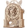 Ugears 3D drevené mechanické puzzle Dekoračný budík