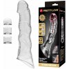 Pretty Love Extension Penis Sleeve with Modular Length Blocks Clear – 28 cm