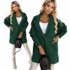 Fashionweek vlnený kabát z alpaky BR01 zelená