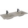Elita Skappa umývadlo 120.8x46 cm obdĺžnik umývadlo na nábytok-dvojité hnedá/béžová RE041203067020