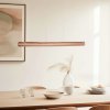 Quitani Elis LED závesná lampa orech/nikel 118 cm - 10016056