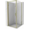 Mexen Exo sprchový kút otočný 85 x 85 cm, transparentný, zlatý - 817-085-085-50-00