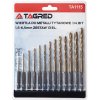 Tagred Titanové vrtáky, dvojito brúsené HSS 1,5 - 6,5 mm 13 ks BIT HEX 1/4'' TA1115