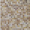 Obkladové panely 3D PVC TP10028037, cena za kus, rozmer 480 x 480 mm, mozaika hnedo-béžová, IMPOL TRADE