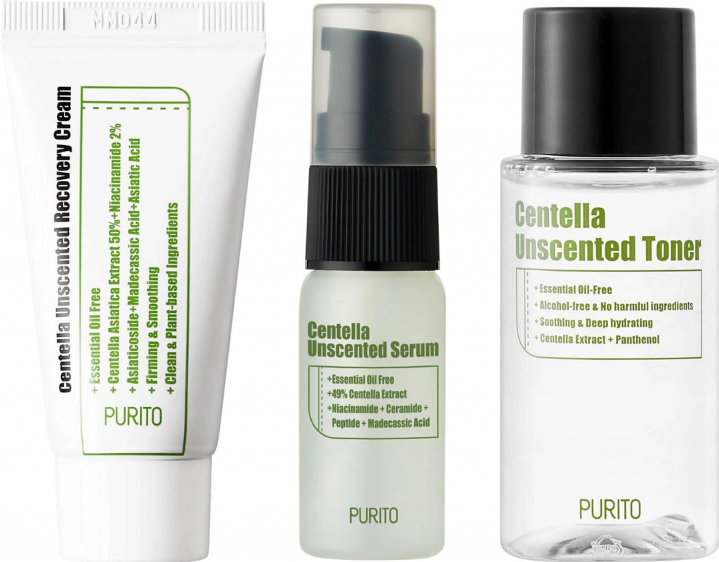 iUNIK Centella Edition Skincare ošetrujúci gél-krém s pupočníkom ázijským 60 ml + sérum pre problematickú pleť s Tea Tree vodou 15 ml darčeková sada