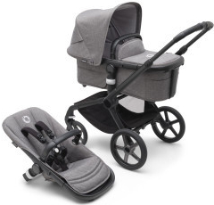 Bugaboo Fox³ komplet Black/Grey Melange 2023