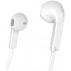 Hama slúchadlá s mikrofónom Advance, kôstky, plochý kábel, biele - HAMA 184138