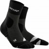 CEP Hiking Merino Compression Mid Cut Socks vysoké outdoorové ponožky pánské Barva: stonegrey / grey, Velikost: IV