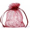Darčekové vrecúško 9x11 cm organza - 10 ks 17 bordó sv.