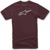 ALPINESTARS triko AGELESS CLASSIC TEE, ALPINESTARS (karmínová/světle modrá) - S