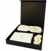 Hodvábny darčekový set: maska + scrunchia + povlak 50×70 – Cream | bySarah