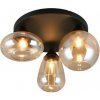 TRIO 617030313 LUMINA stropné svietidlo D485mm 3xE14 čierna, jantárová