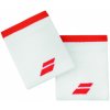 Babolat Logo Jumbo Wristband X2 White/Fiesta Red