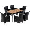 Súprava záhradného nábytku Nadia 6+1 jaseň-grafit