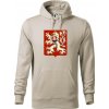 Znak ČSR - Československá republika (1948–1960) - Mikina pánska Cape s kapucňou - 3XL ( Ľadovo sivá )
