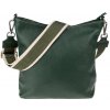 NovaKabelka.sk Amalia Verde Scura I kožená talianska crossbody kabelka zelená