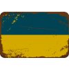 Ceduľa vlajka Ukrajina 30cm x 20cm Plechová tabuľa