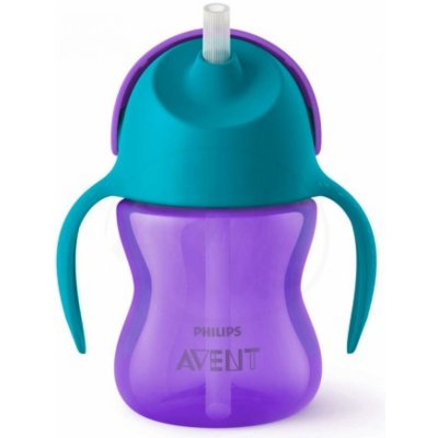 Avent hrnček so slamkou fialový 200ml