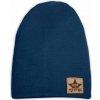 Baby Nellys Hand Made Jarná/jesenná bavlnená čiapka - dvojvrstvová, granátová, vel. 110 Baby Nellys