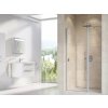 Ravak CHROME CSD2-110, 2-dielne sprchové dvere do niky Satin,Transp + vešiak 0QVDCU00Z1