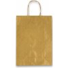 Darčeková taška Allegra 220 x 100 x 270 mm, veľkosť S zlatá, S