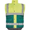 CIUDADES HELLIN / Reflexná zimná vesta - zelená/HV žltá XXL
