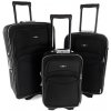 Rogal RGL Čierna sada cestovných kufrov 
