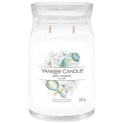 Yankee Candle Baby Powder signature svíčka velká 567 g