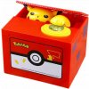Pokladnička Pikachu Pokémon červená plastová 10 cm