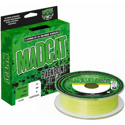 Madcat Spletaná Šnúra Backbone PE X8 Chartreuse 300 m 0,40 mm 40,9 kg