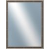 DANTIK - Zrkadlo v rámu, rozmer s rámom 70x90 cm z lišty TOOTH malá striebornočierna (3164)