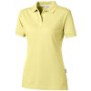 Ladies COTTON polo , Off white, L Farba: light yellow, Velkost: L