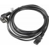 LANBERG CEE 7/7 na IEC 320 C13 POWER CORD 5M VDE černý CA-C13C-11CC-0050-BK