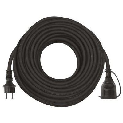 EMOS Vonkajší predlžovací kábel 30 m / 1 zásuvka / čierny / guma-neoprén / 250 V / 1,5 mm2 P01730