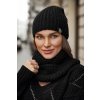 Fashionweek Dámsky zimný set čiapka + šál komin NB1027 Farba: Čierna, Veľkosť: Universal