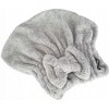 Turban na vlasy Deni Carte z mikrovlákna sivý