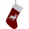 SVIETIACA VIANOČNÁ PONOŽKA VRECKO NA DARČEKY VEĽKÁ 41CM LED