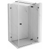 Mexen Lunar T výklopný sprchový kút pravý 120 x 80 cm, číre sklo, čierna matná, 834T-120-080-70-00-P
