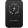 Verbatim, power banka s bezdrôtovým nabíjaním, 5V, nabíjanie telefónu, 32245, 10 000mAh, magnetické pripevnenie, čierna