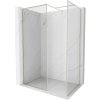 MEXEN/S - Kyoto-F Sprchová zástena WALK-IN s rámom 115 x 110, transparent 8 mm, nikel kartáčovaný 800-115-202-04-97-110