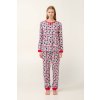Vamp - Dámske bavlnené pyžamo s motívom srdca 21933 - Vamp blue L